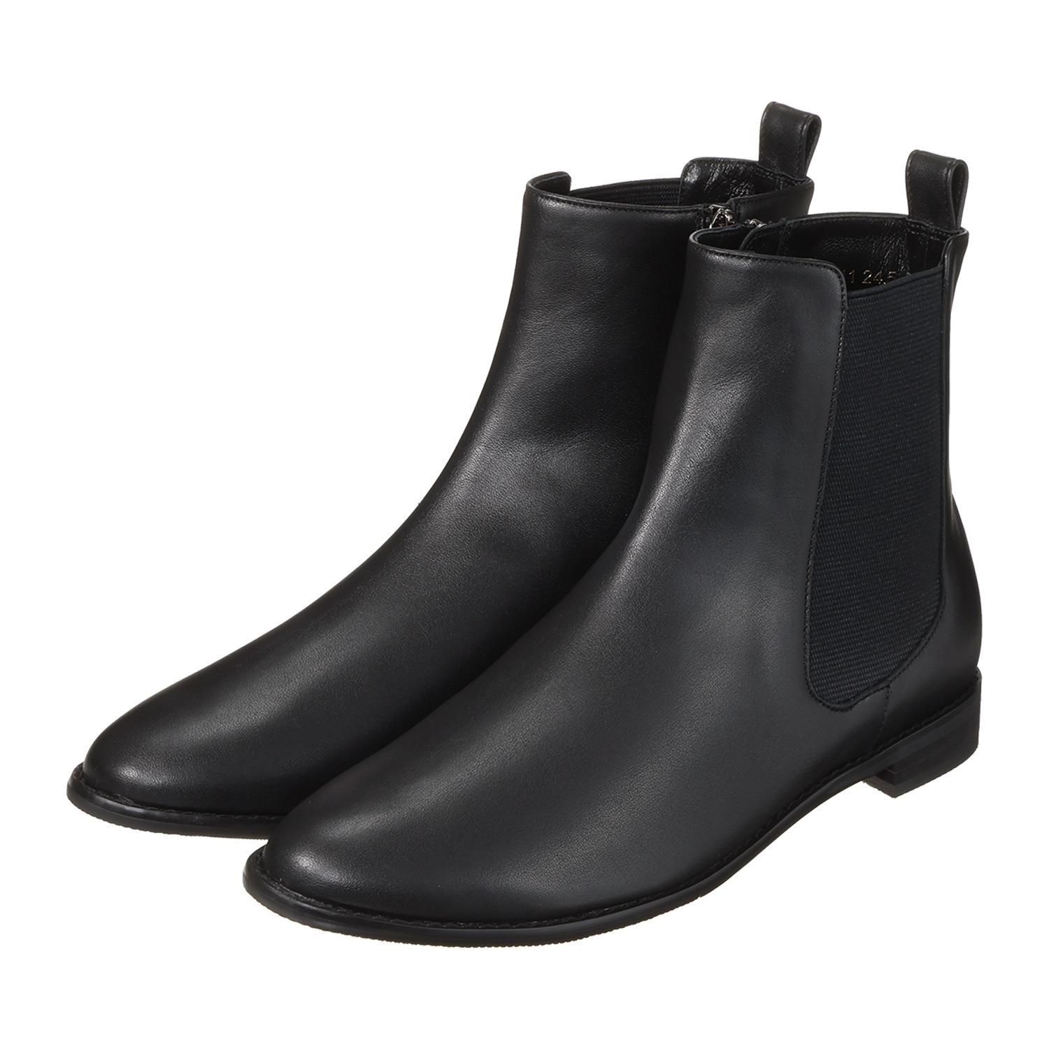 卑弥呼 日本製　はっ水牛革 サイドゴアショートブーツ