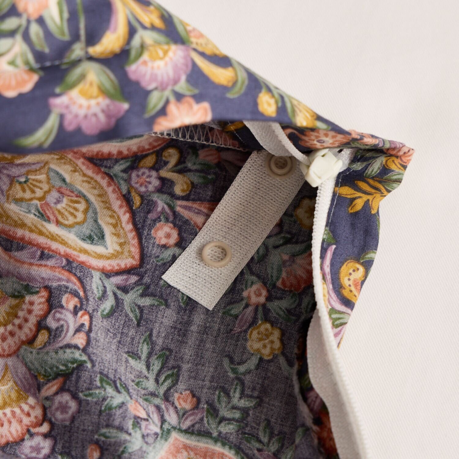 ｎｉｓｈｉｋａｗａ　西川 綿１００％サテン 両サイドファスナー 日本製掛けふとんカバー ＜シングル＞