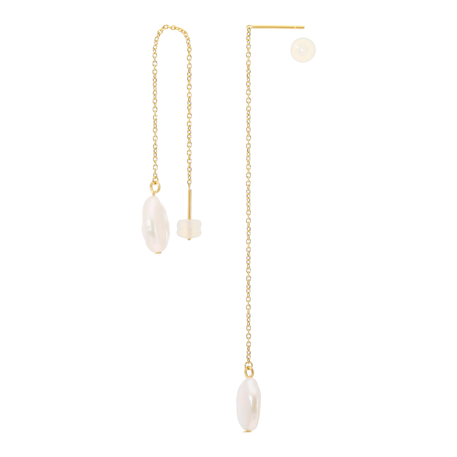 レクルール ステンレスＩＰコート 淡水パール アメリカンピアス