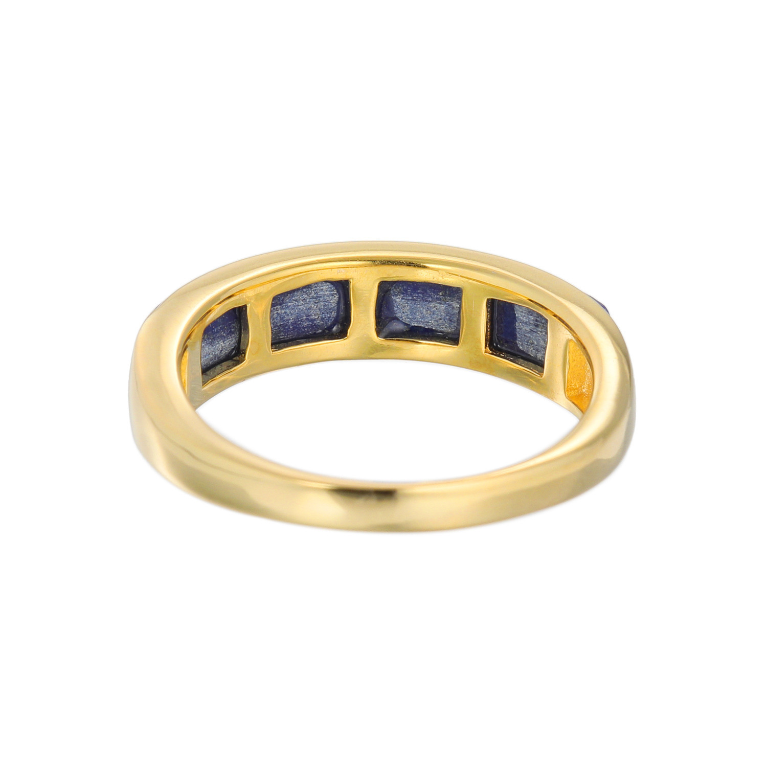 インプレスミー シルバー ラピスラズリ カーブラインが美しい モダンデザイン 一文字リング