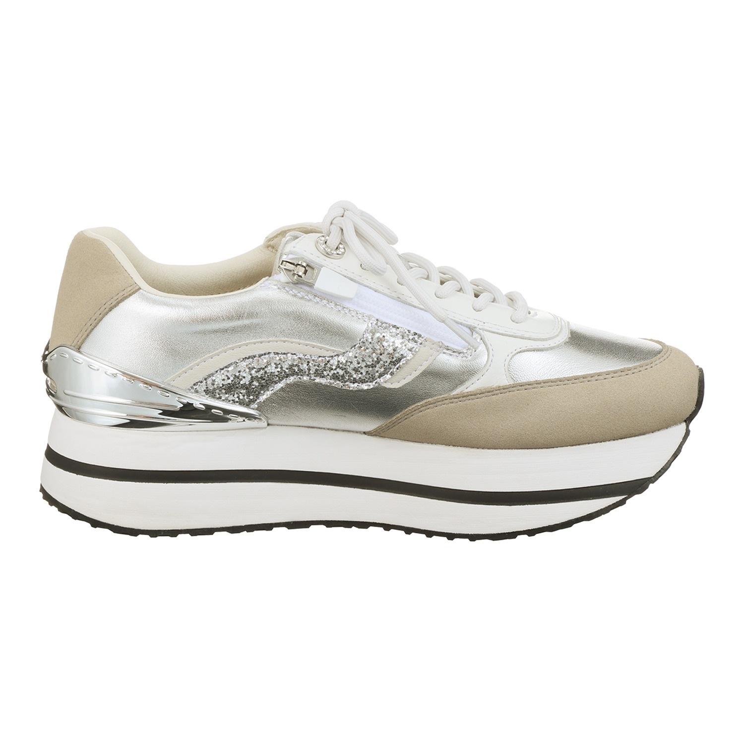 フィットジョイ シープレザー 厚底 ゴージャススニーカー