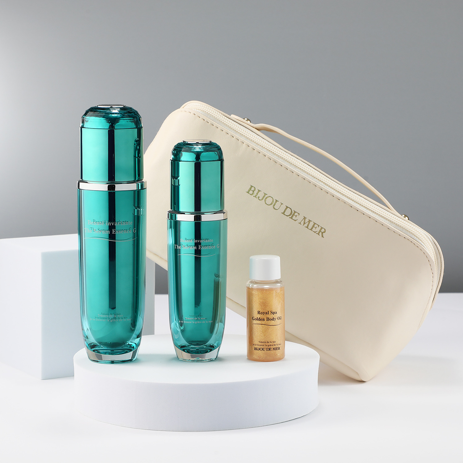 ビジュー　ドゥ　メール 海洋性微生物原料配合！ 輝くハリツヤ美肌へ導く ボーテアンバリエンテ ザセラムエッセンスＧ 増量セット 