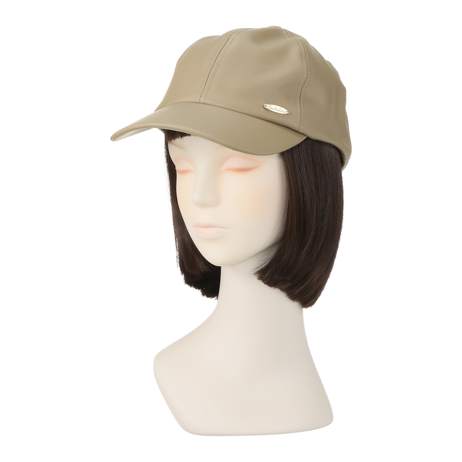 ステイラッキー かっこいい フェイクレザーキャップ