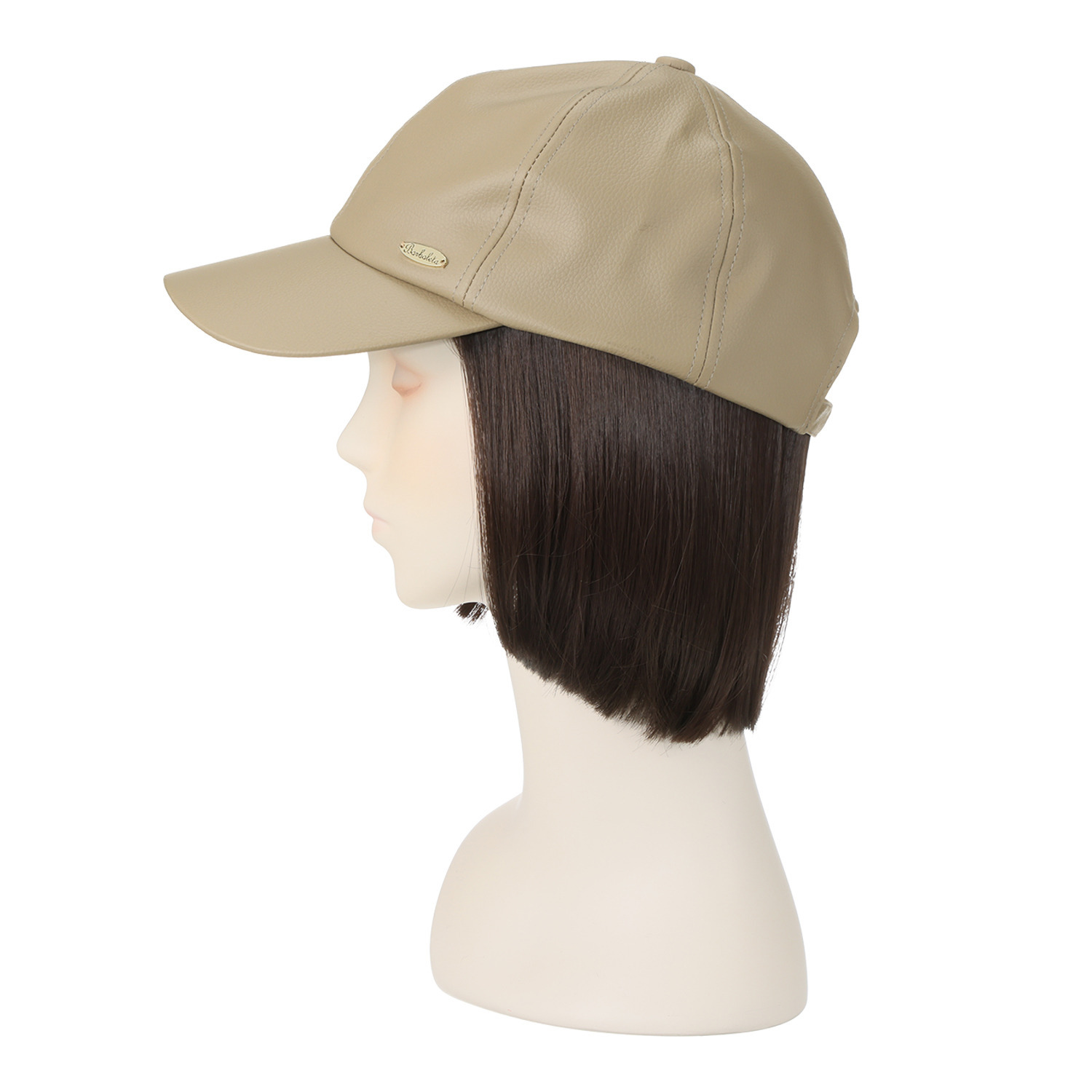 ステイラッキー かっこいい フェイクレザーキャップ