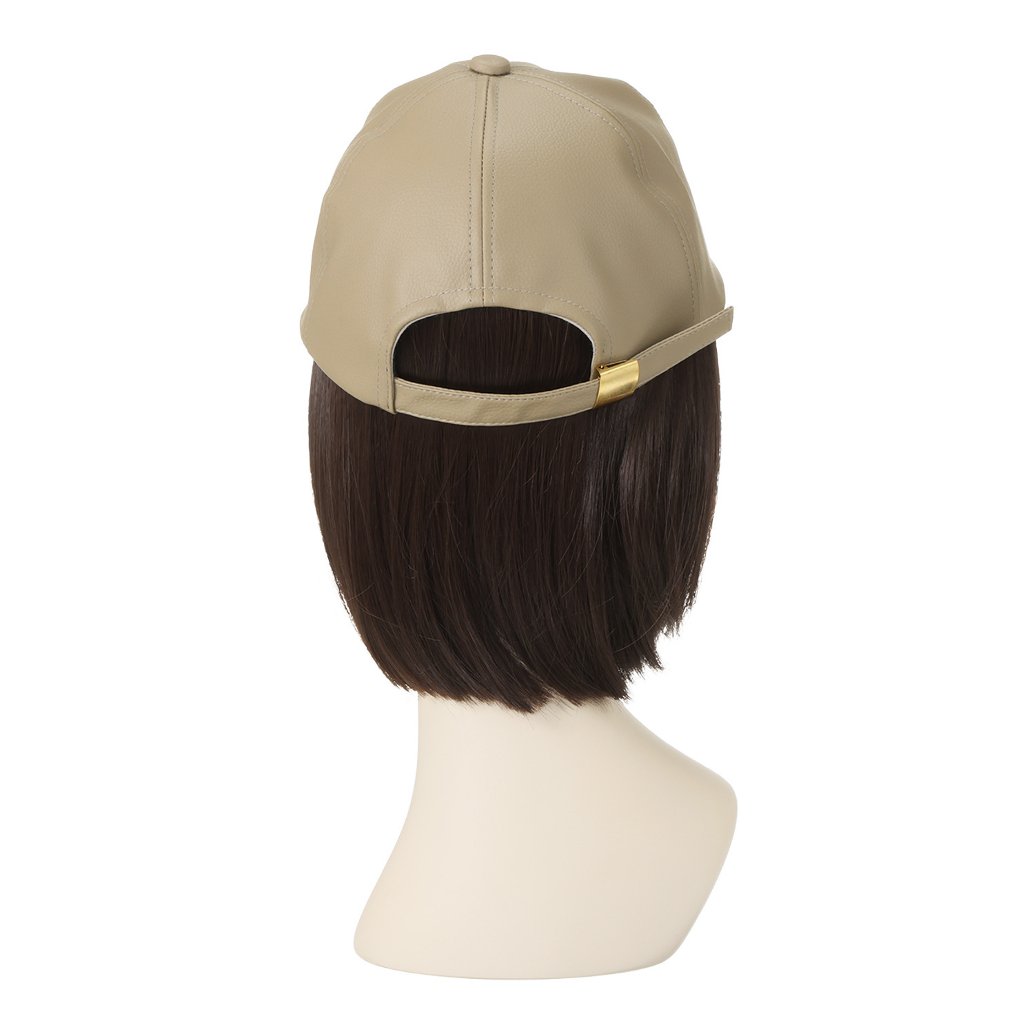 ステイラッキー かっこいい フェイクレザーキャップ