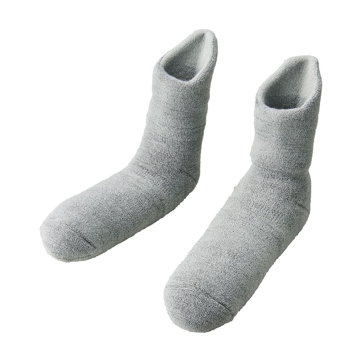 特許構造＆極厚あったか 老舗靴下メーカーの 日本製 備長炭ホームソックス ＜足首ロング＞