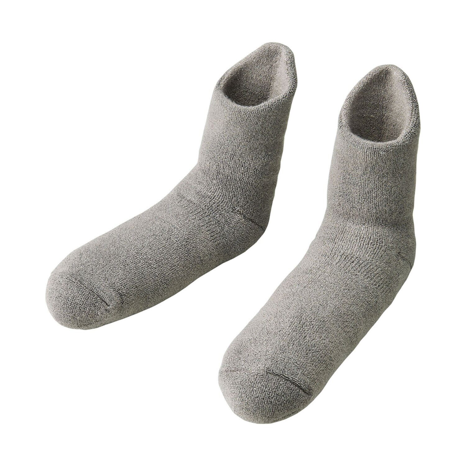 特許構造＆極厚あったか 老舗靴下メーカーの 日本製 備長炭ホームソックス ＜足首ロング＞