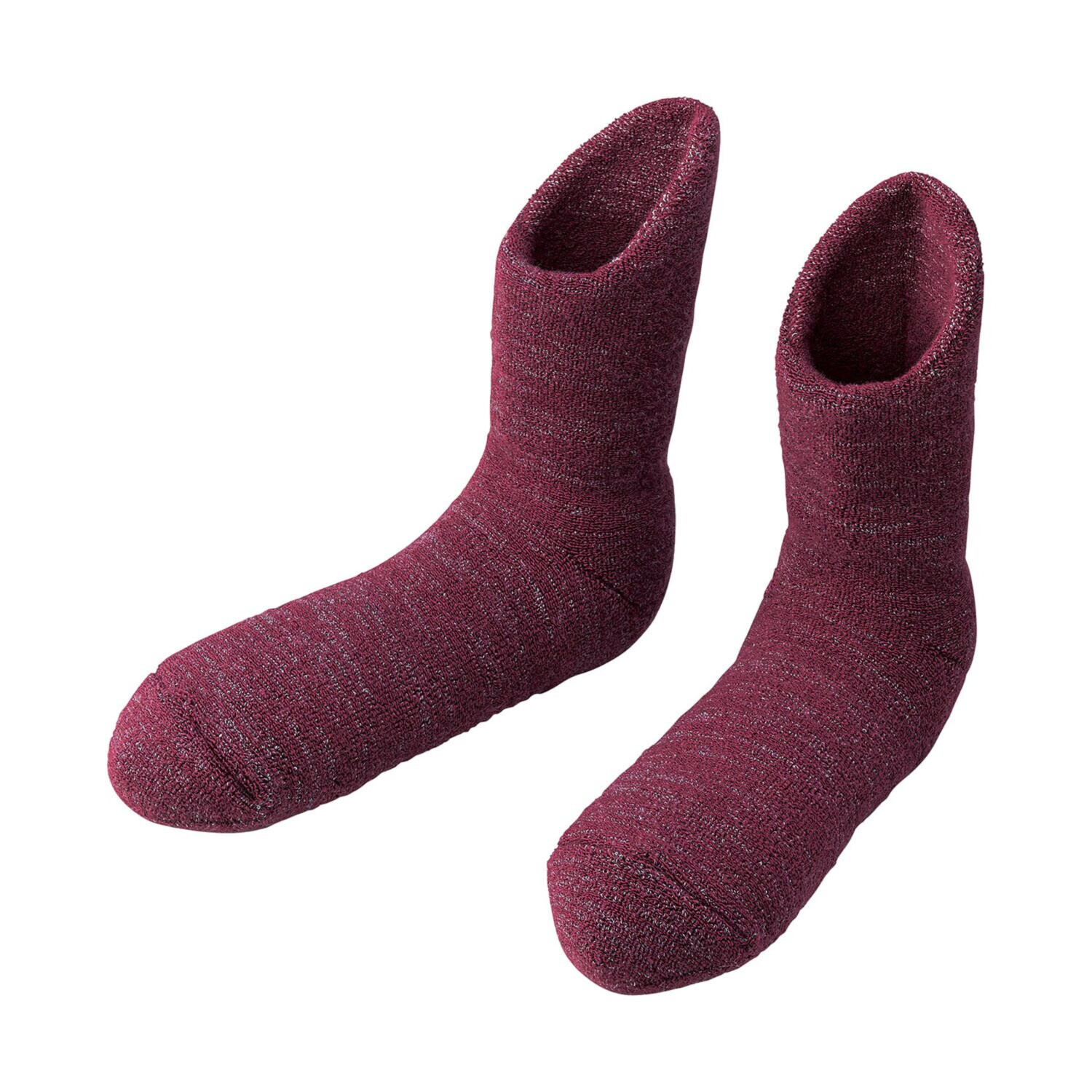 特許構造＆極厚あったか 老舗靴下メーカーの 日本製 備長炭ホームソックス ＜足首ロング＞