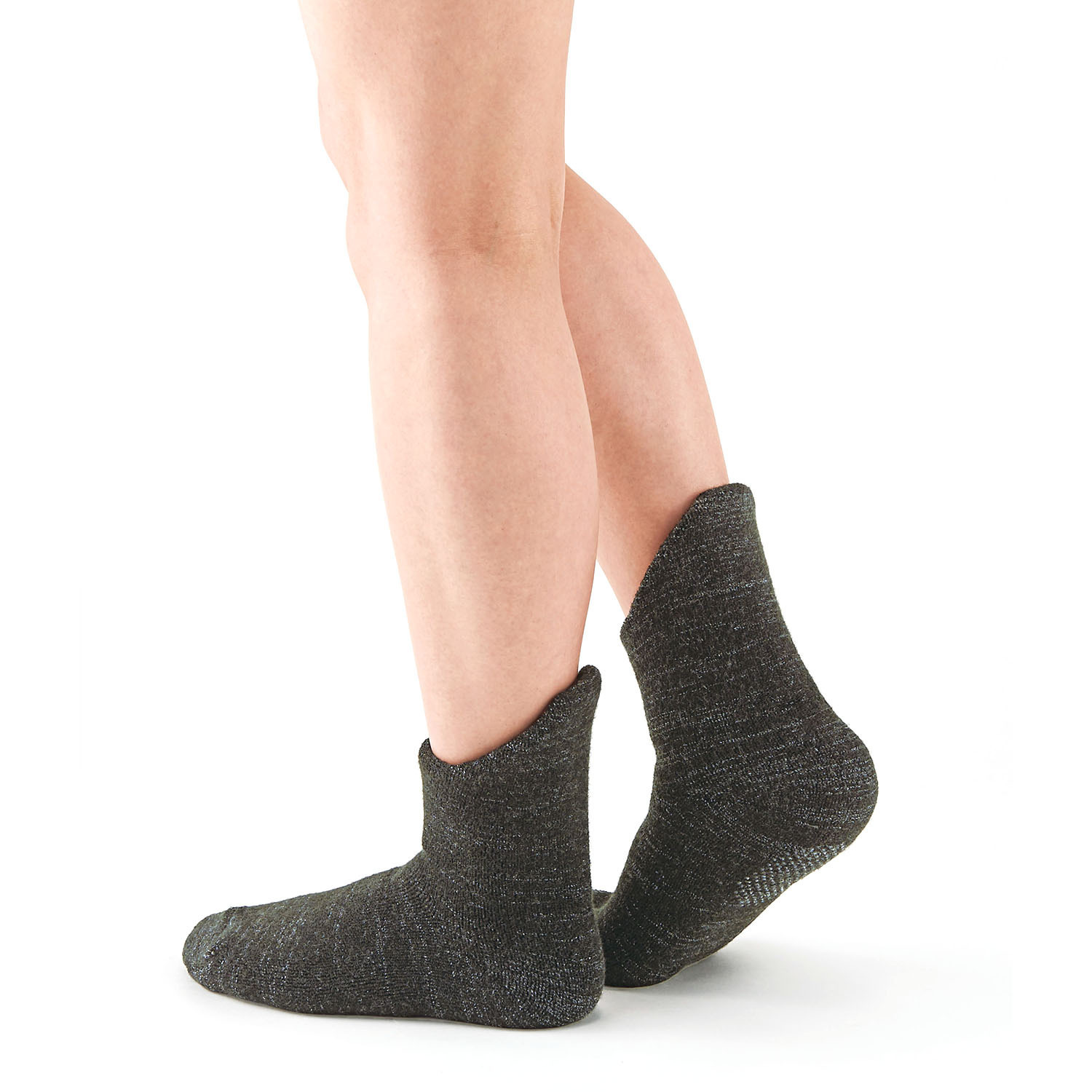 特許構造＆極厚あったか 老舗靴下メーカーの 日本製 備長炭ホームソックス ＜足首ロング＞