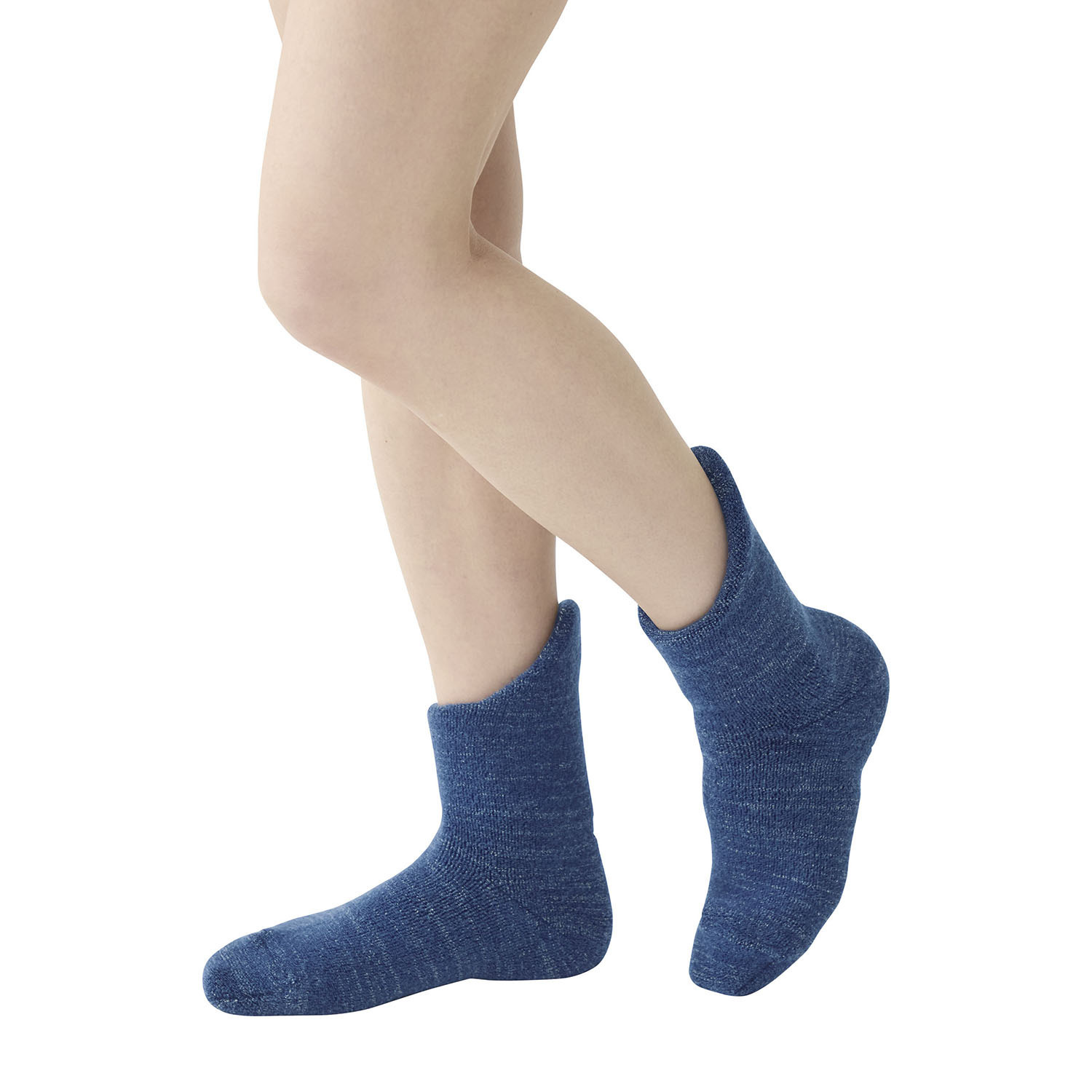 特許構造＆極厚あったか 老舗靴下メーカーの 日本製 備長炭ホームソックス ＜足首ロング＞