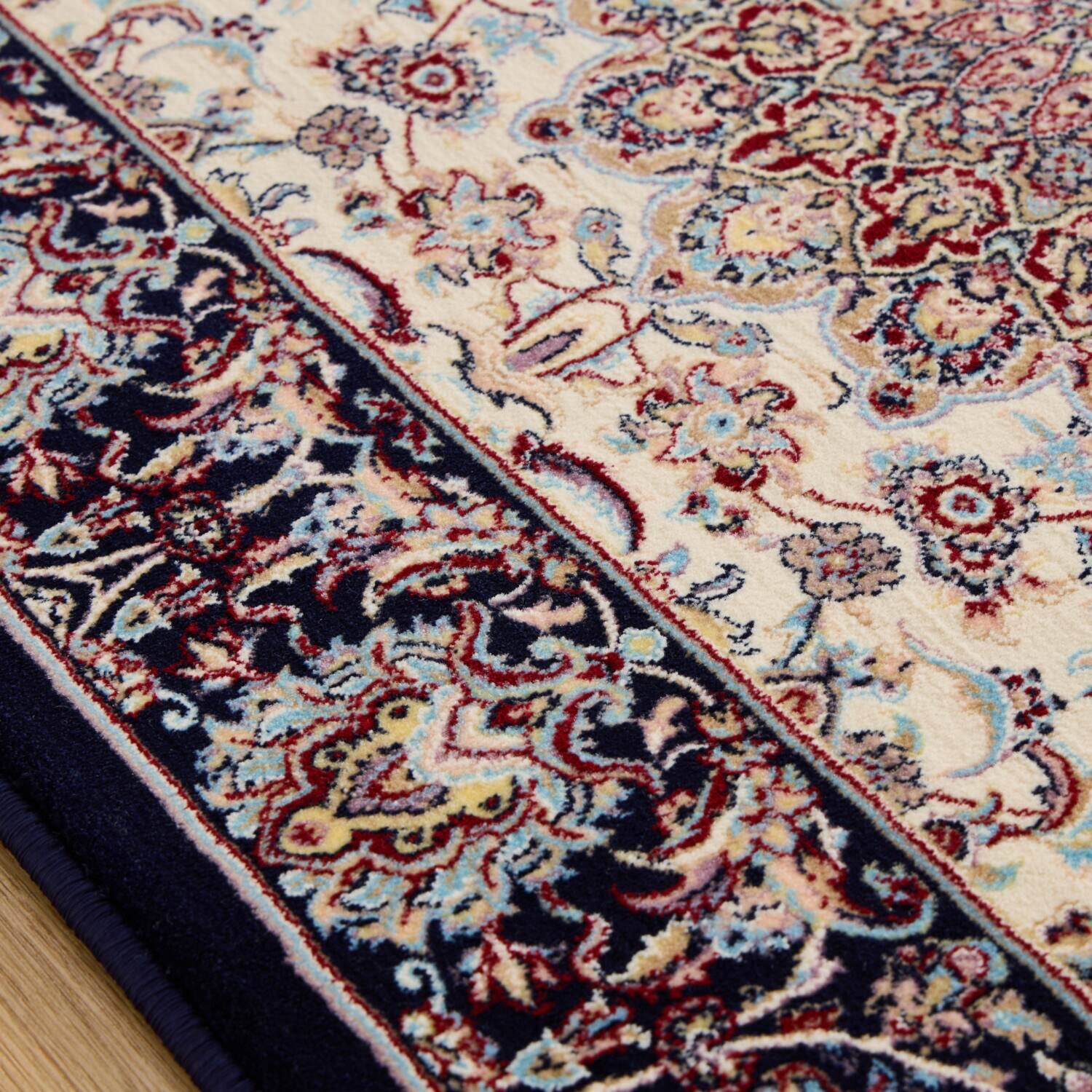 高密度で織り上げた エジプト製 ウィルトン織 ペルシャンデザイン カーペット “ロイヤルタピス” ＜６７×１１０ｃｍ＞