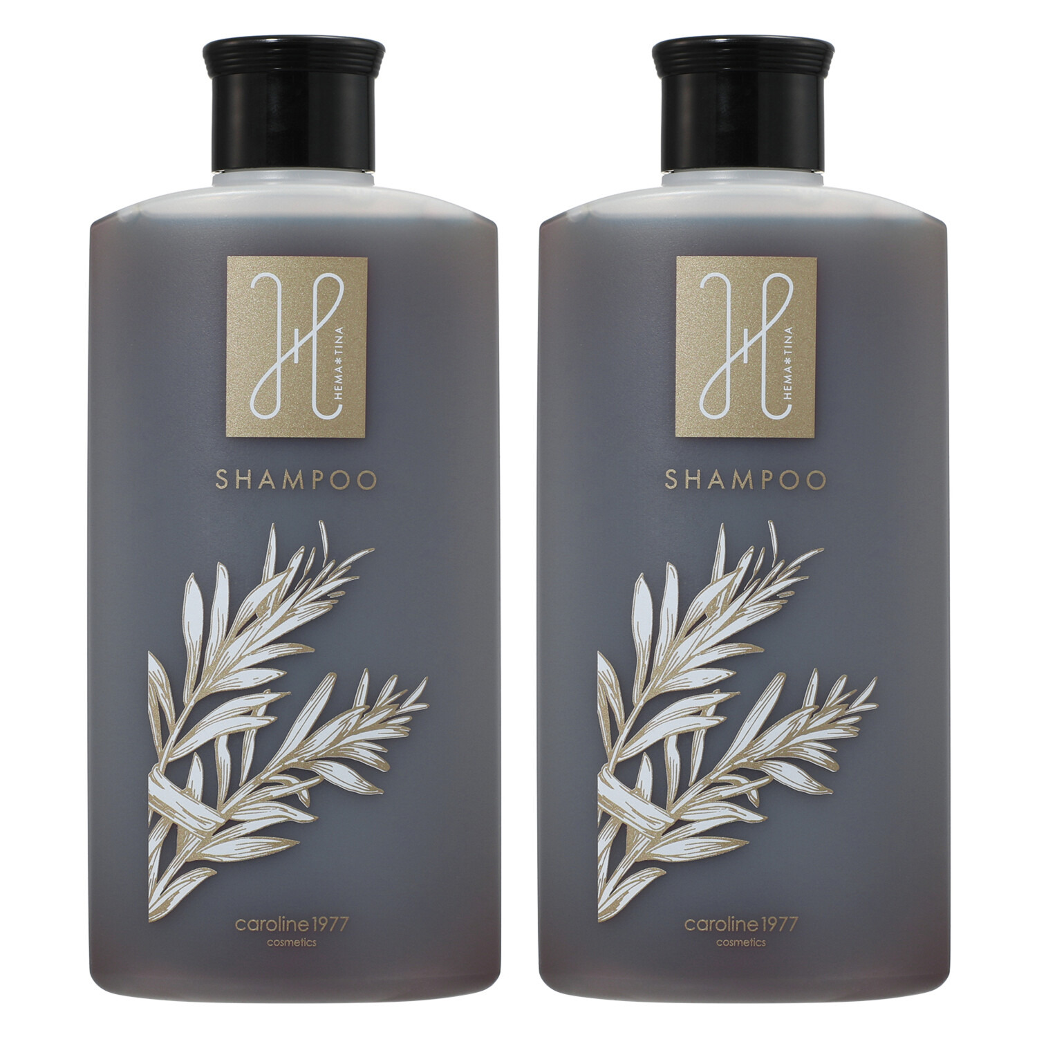 キャロリーヌ 老舗エステサロン開発 毛髪補修成分ヘマチン配合 ツルツル＆しっとり ツヤ美髪！ ヘマチナ　シャンプー ２本セット 