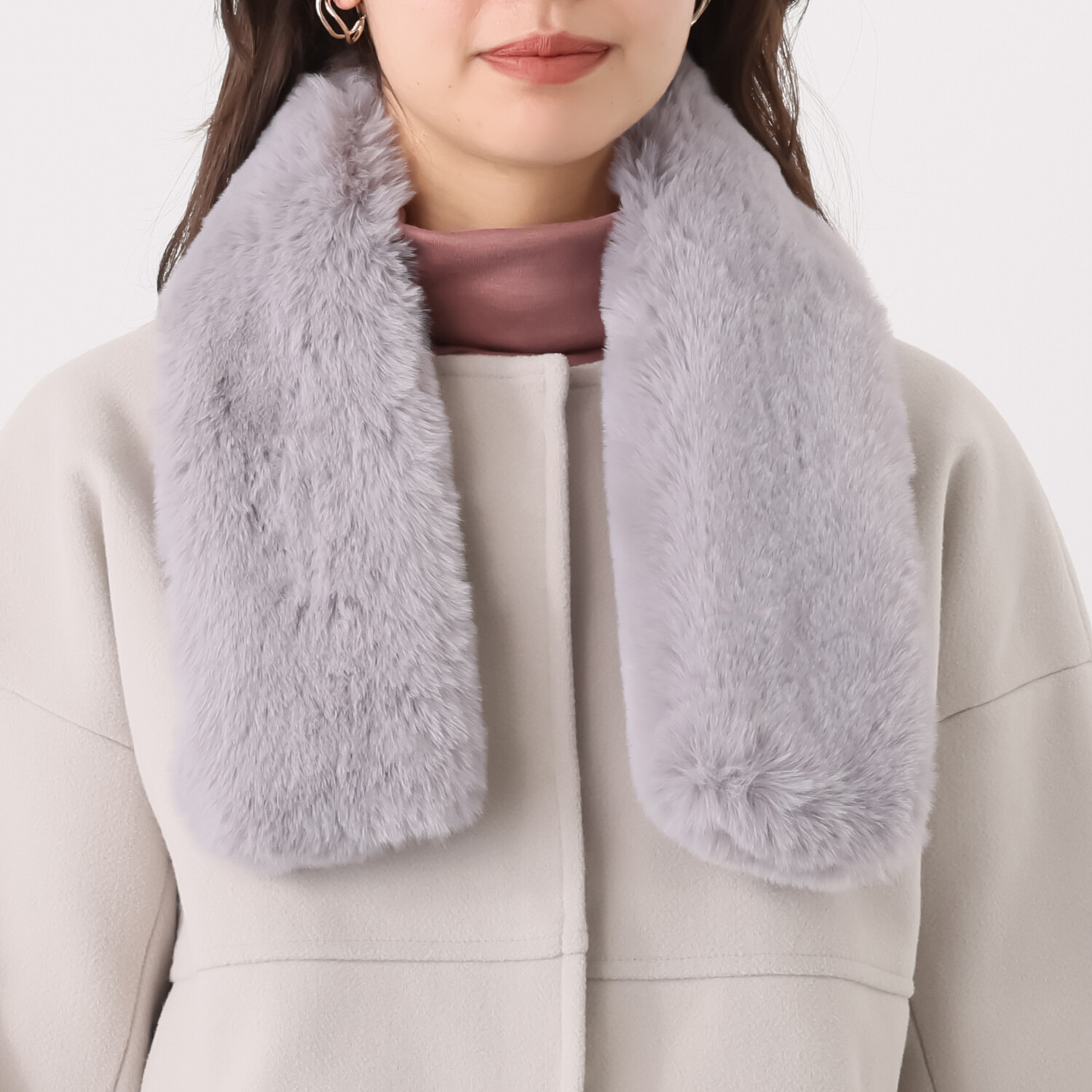 ココンライフ　ドゥ フェイクファーマフラー ２色セット