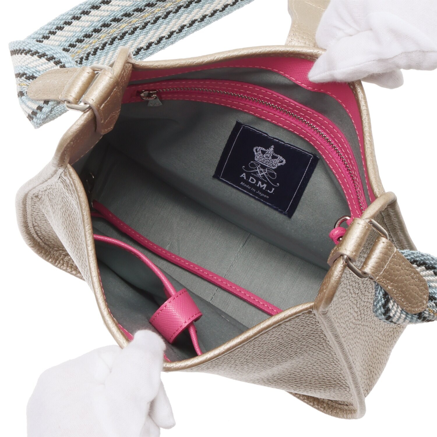 エーディーエムジェイ エレガンス派のための アールデコモティーフ デイリー クロスボディバッグ