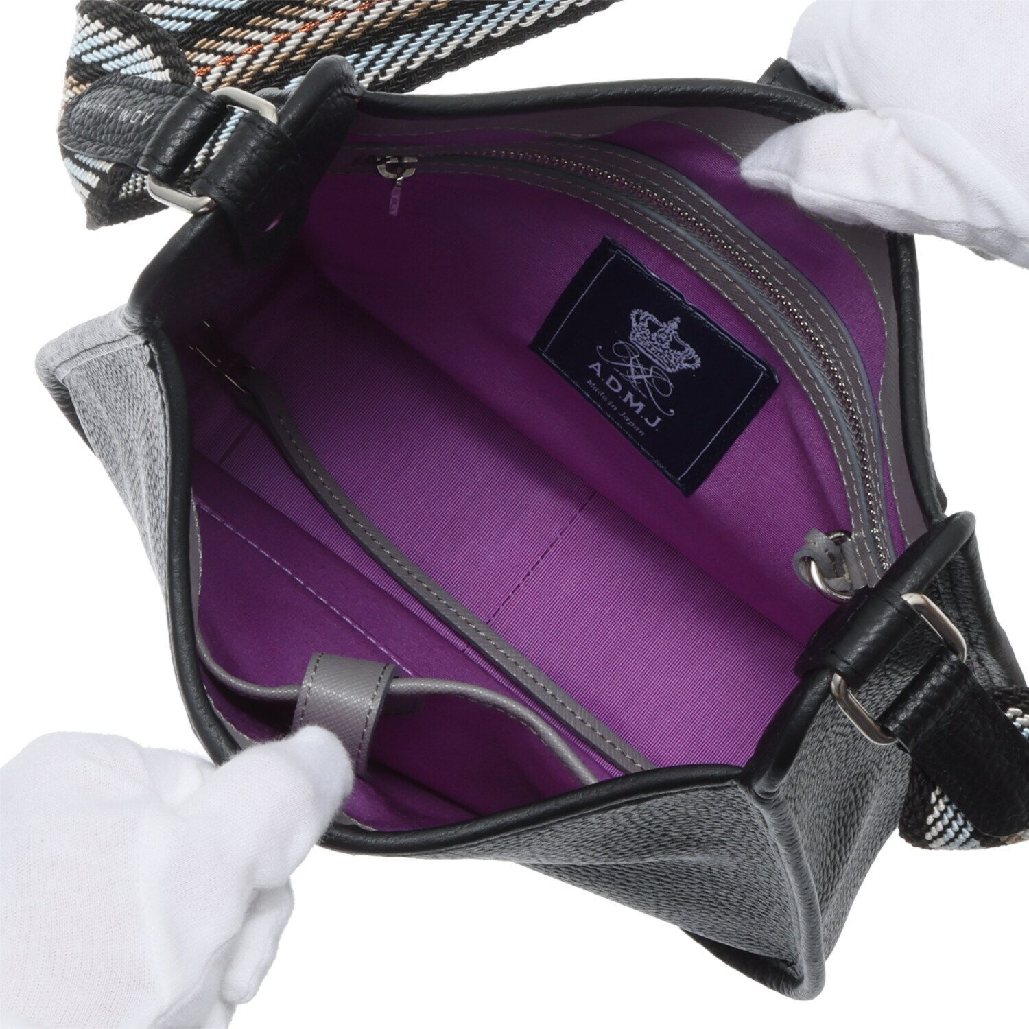 エーディーエムジェイ エレガンス派のための アールデコモティーフ デイリー クロスボディバッグ