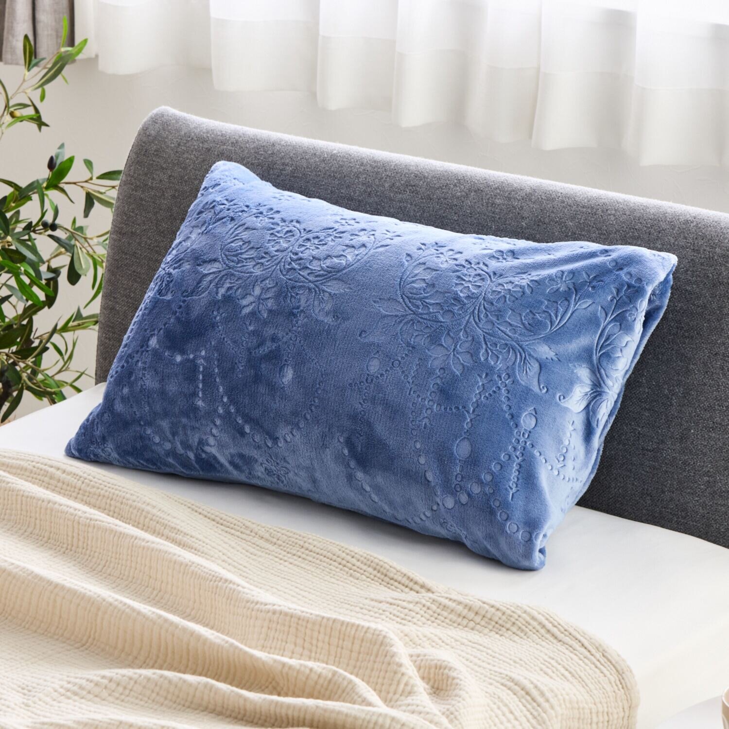 ｎｉｓｈｉｋａｗａ　西川 とろける極上ファータッチ ウォームラヴ ピローケース 同色２枚組