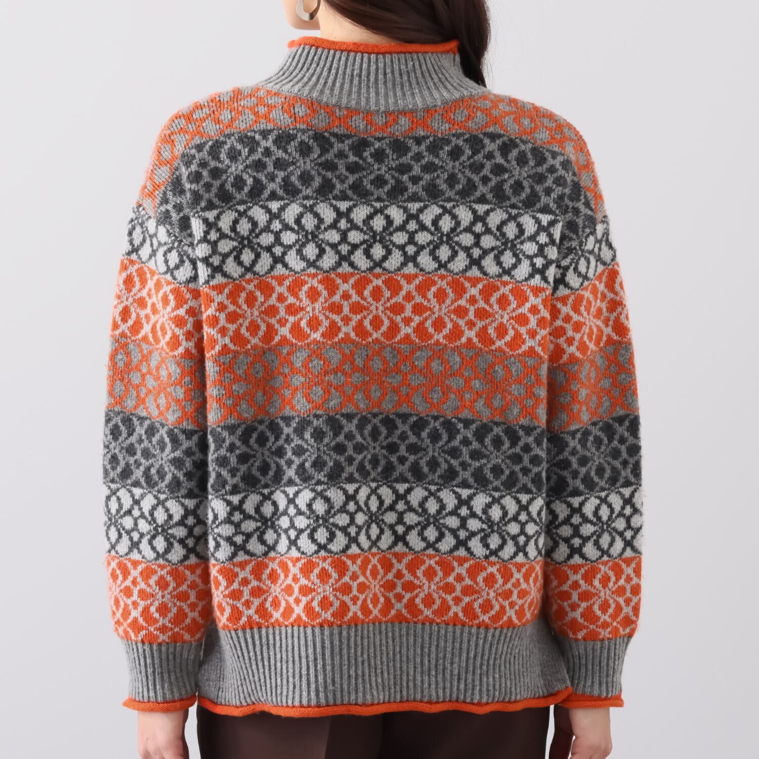 クリン　ヨシキ デザインジャガード ニットプルオーバー