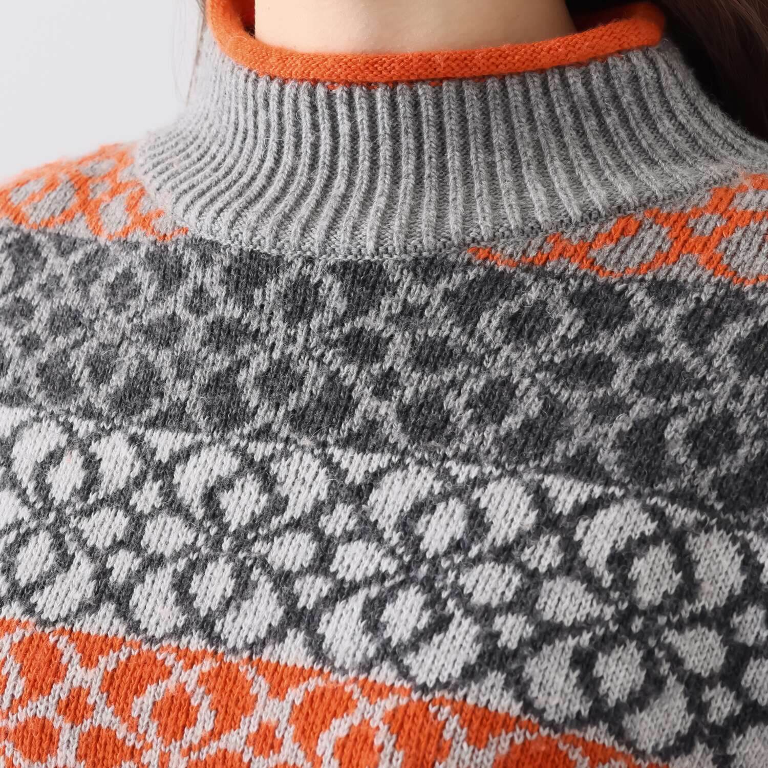 クリン　ヨシキ デザインジャガード ニットプルオーバー