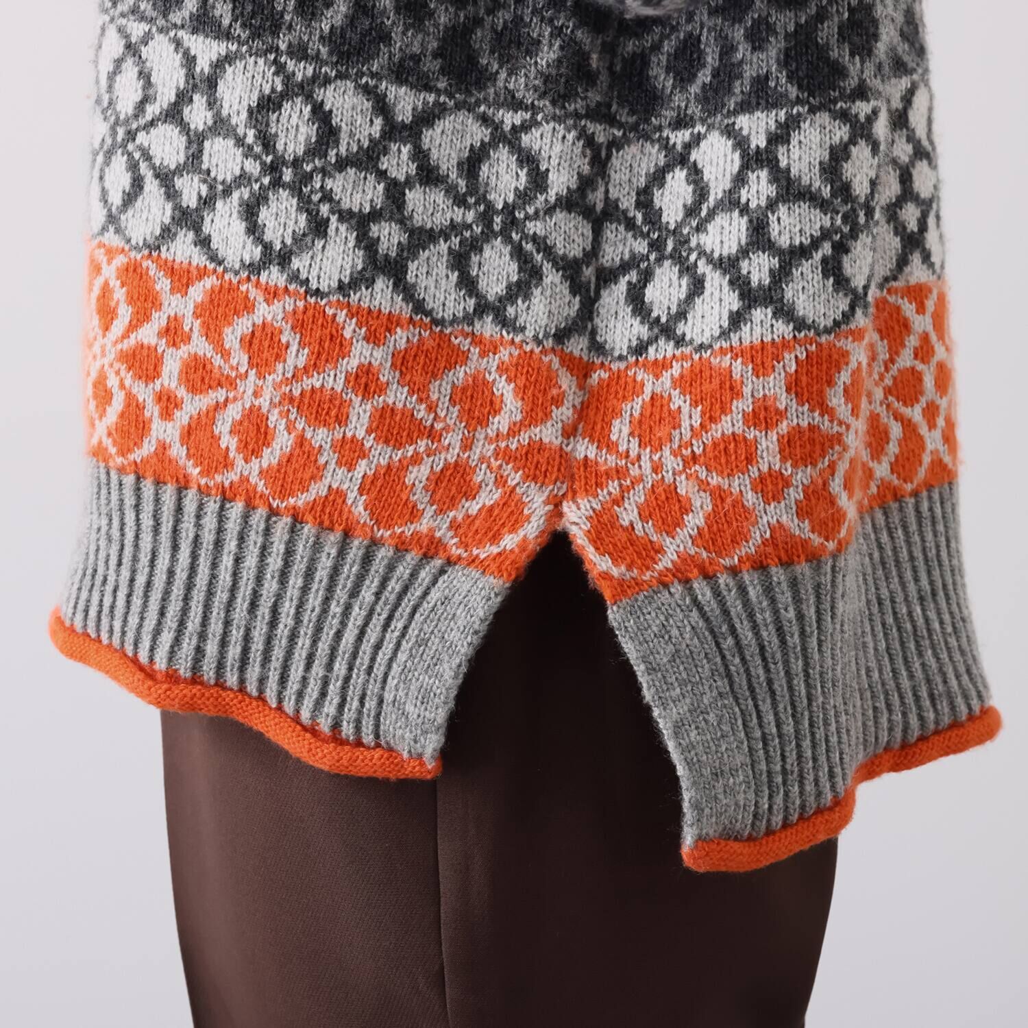 クリン　ヨシキ デザインジャガード ニットプルオーバー