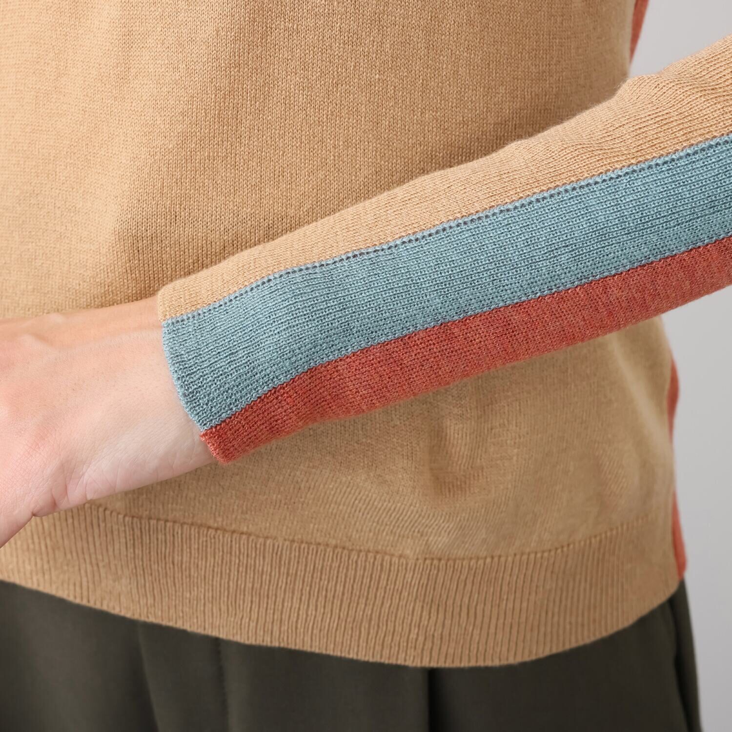 キョウコ　ヒガ 配色 ボトルネックプルオーバー