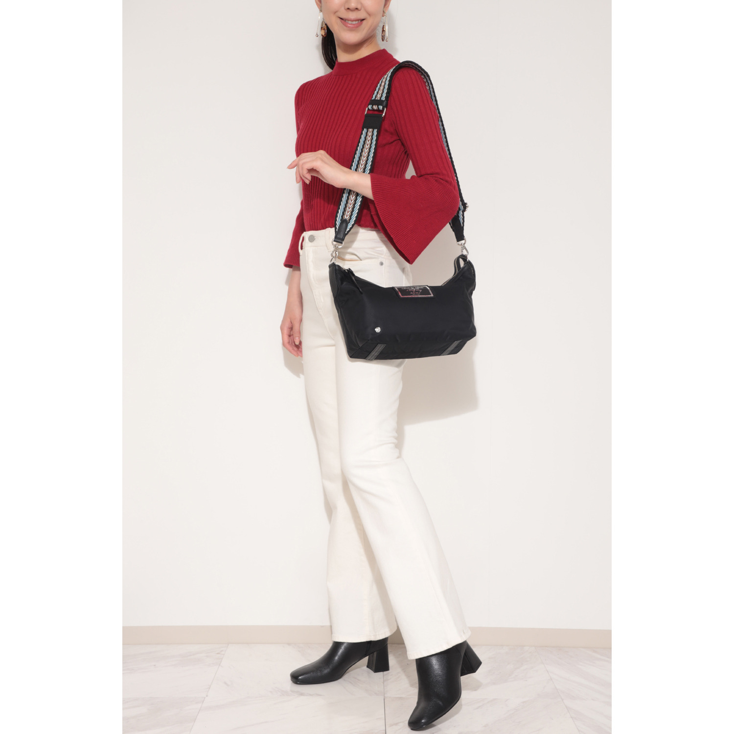 エーディーエムジェイ はっ水 リモンタ社製ナイロン ショルダーバッグ