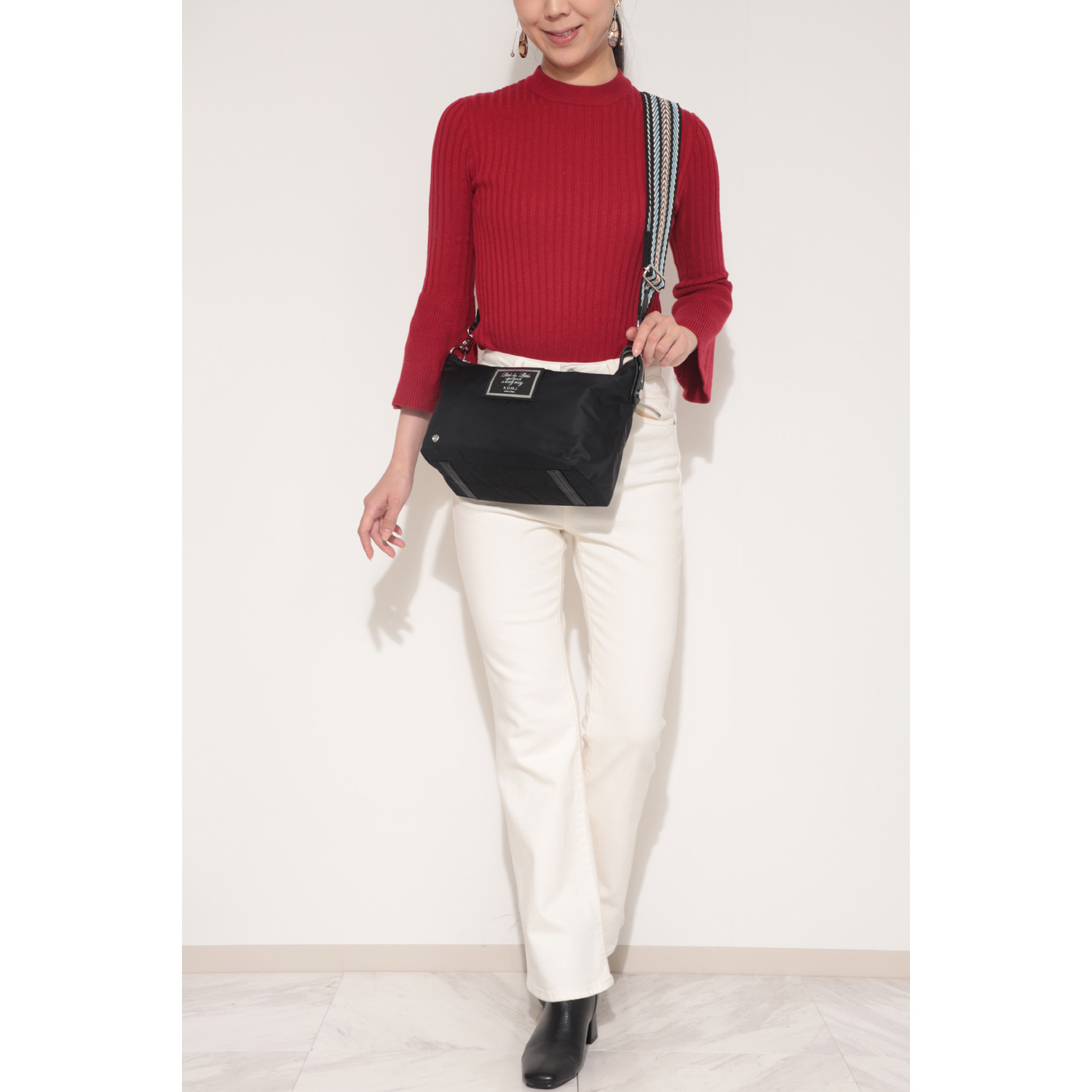 エーディーエムジェイ はっ水 リモンタ社製ナイロン ショルダーバッグ