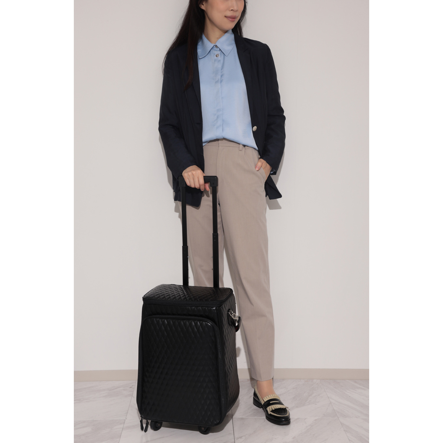 マダムヒロコ キルティング加工 キャリーケース “リアン”