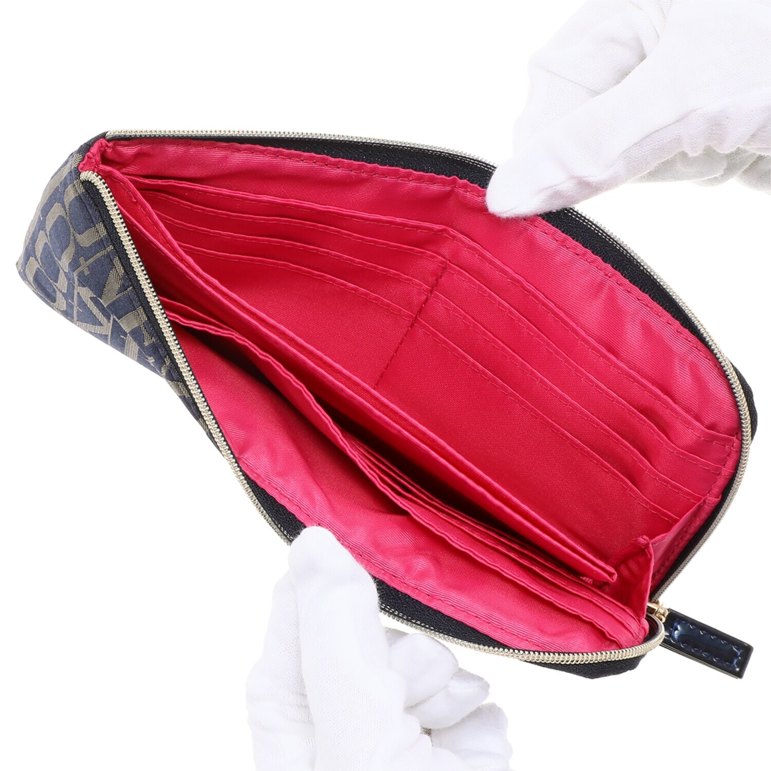 フォション ジャガード織 軽量マルチウォレット