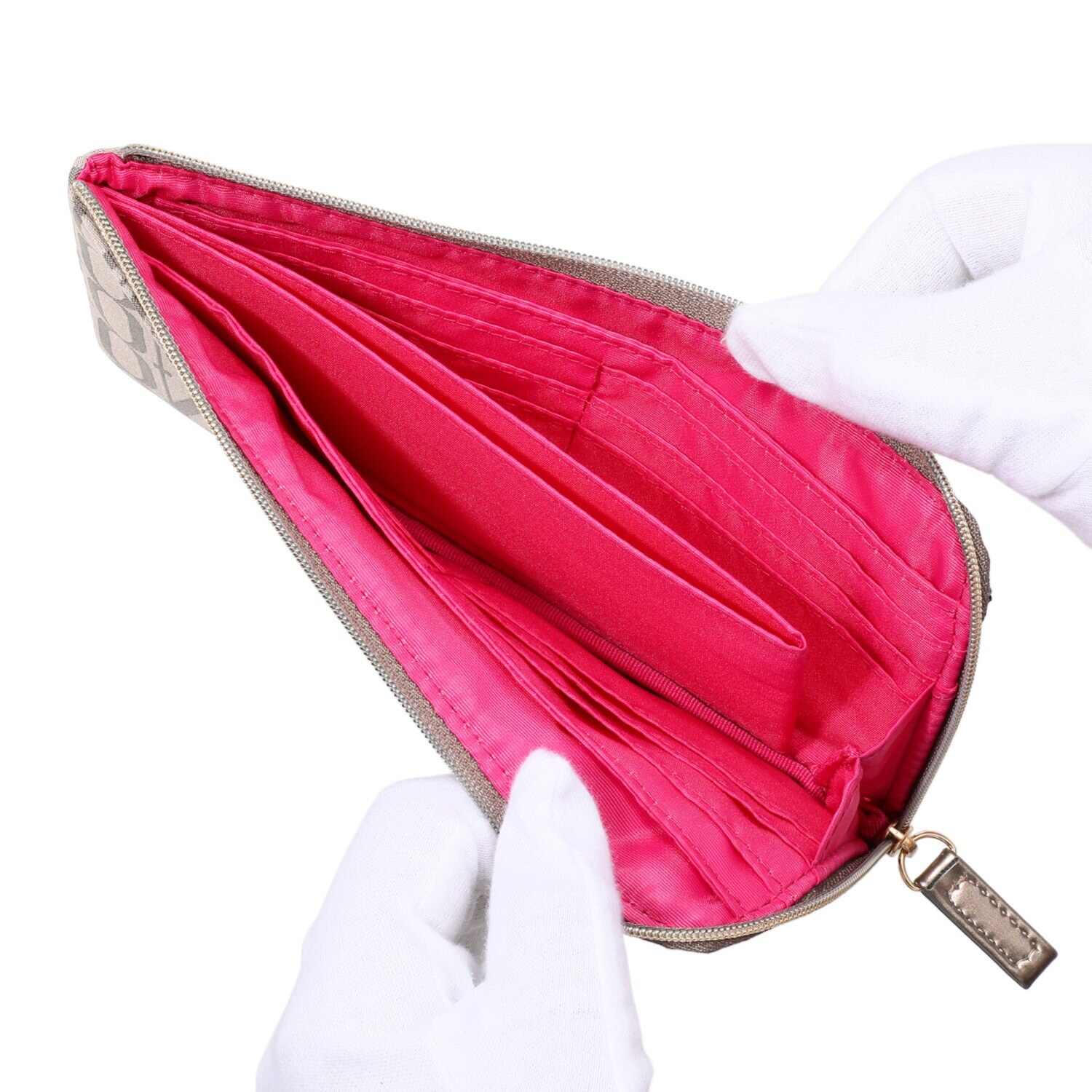 フォション ジャガード織 軽量マルチウォレット