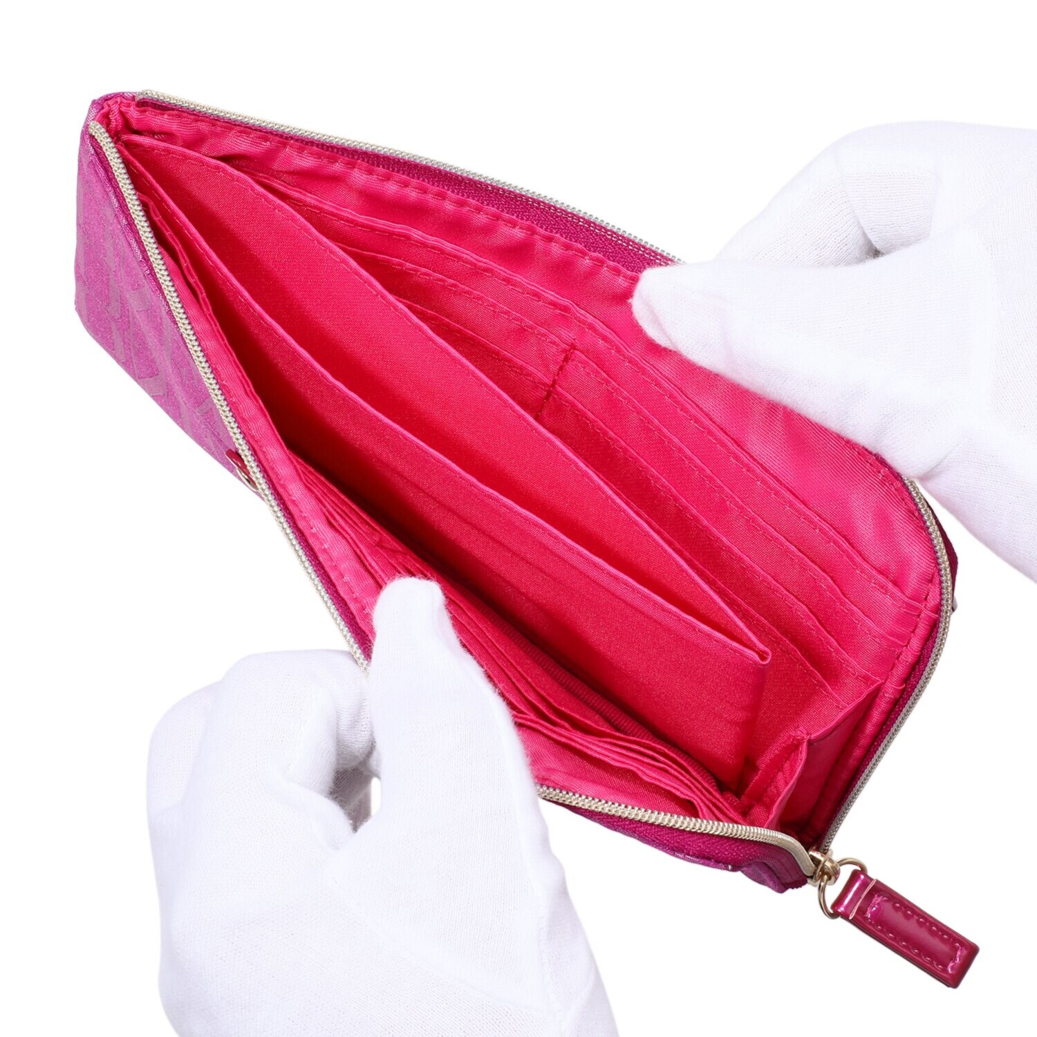 フォション ジャガード織 軽量マルチウォレット