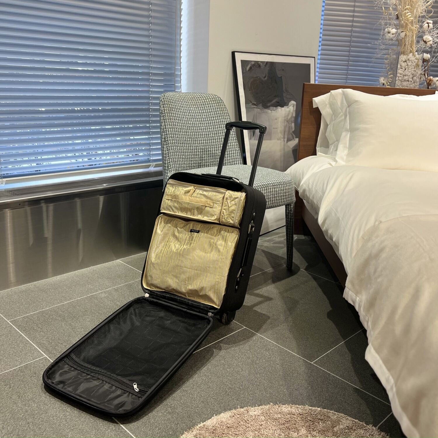 フォション ジャガード織 収納ポーチ 大・中・小セット