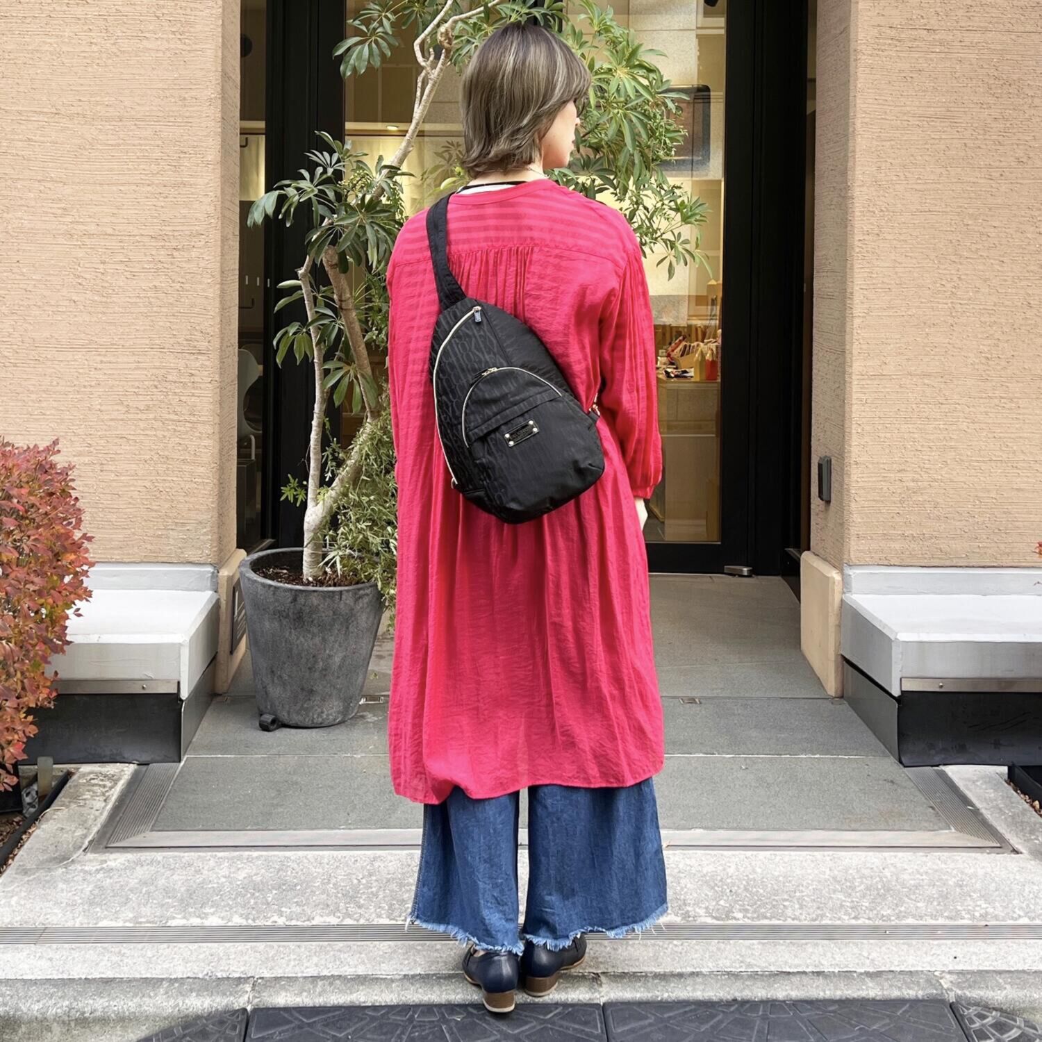 フォション ジャガード織 リュックになる ボディーバッグ