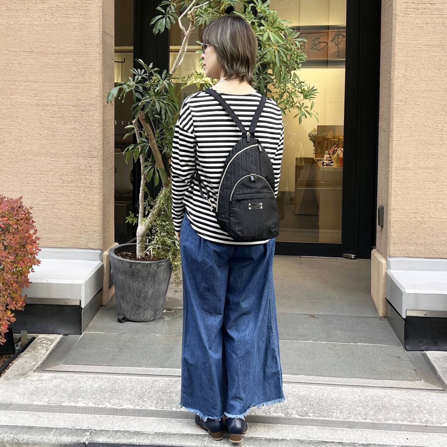 フォション ジャガード織 リュックになる ボディーバッグ