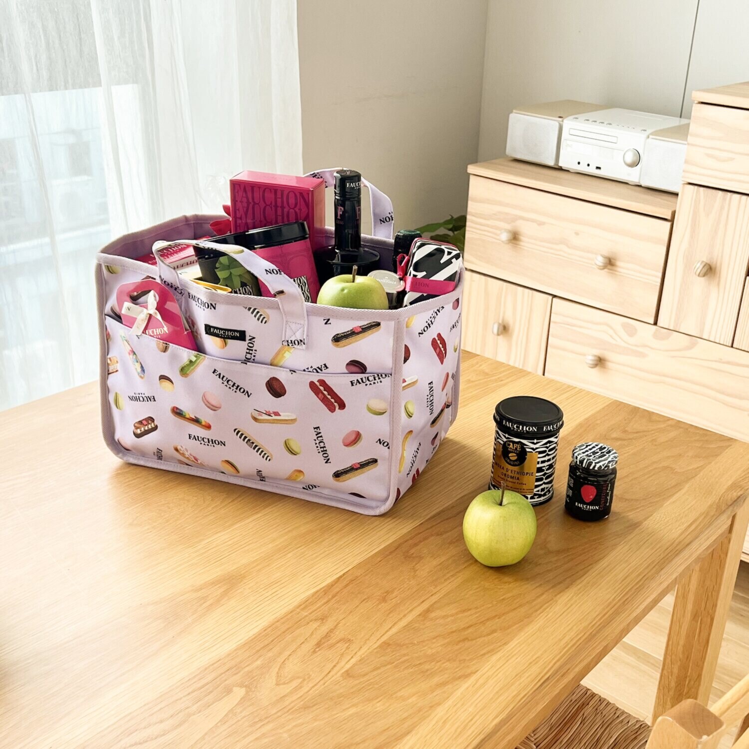 フォション プリント柄 ルームトートバッグ ビッグ