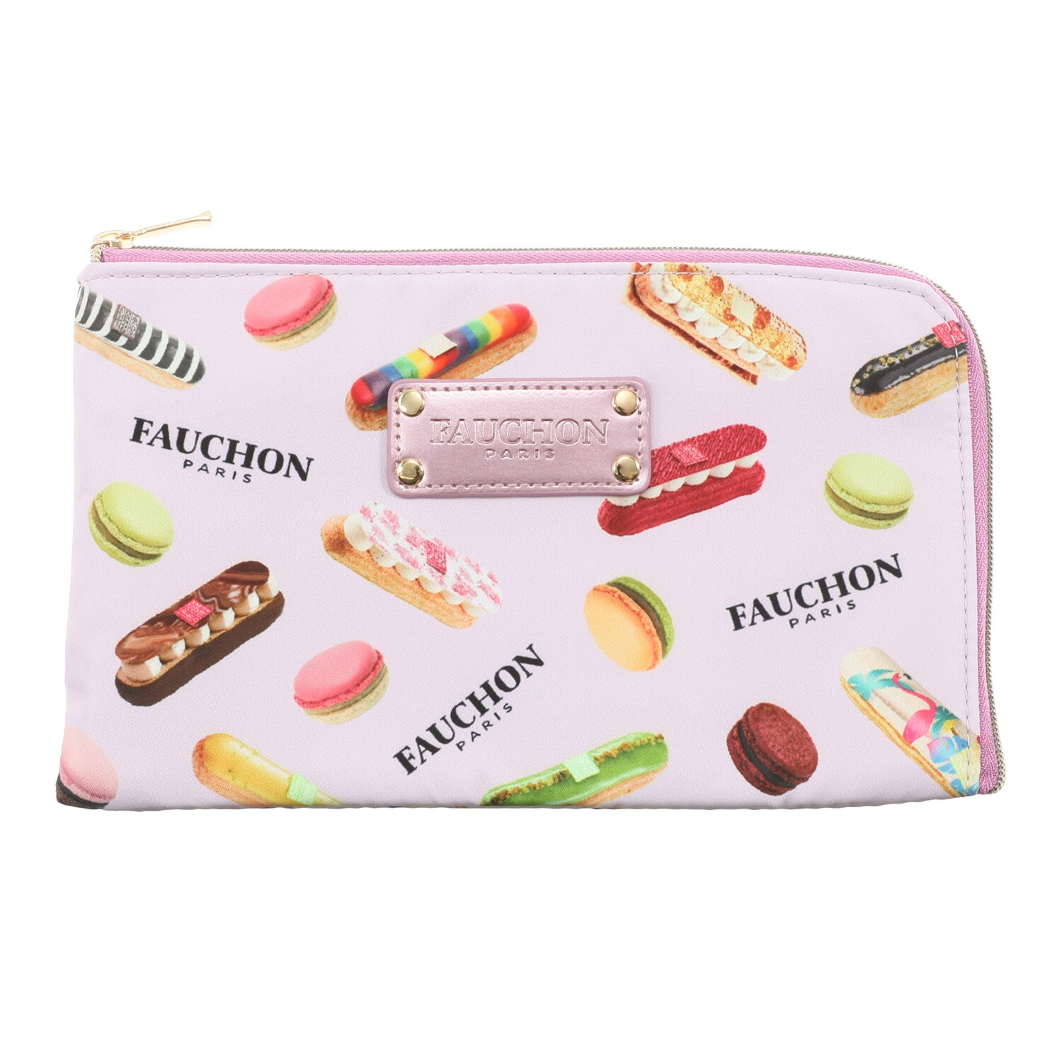 フォション プリント柄 Ｌ字ポーチ＆ コインパスケース