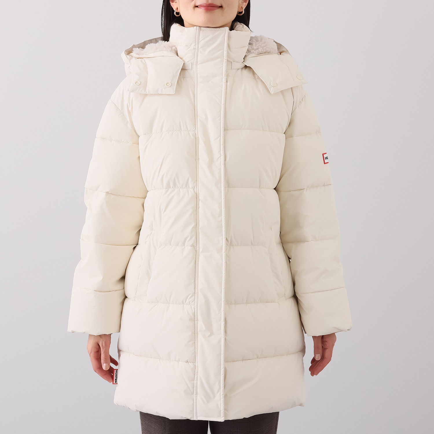 ハンター ミッドレングス パファーコート