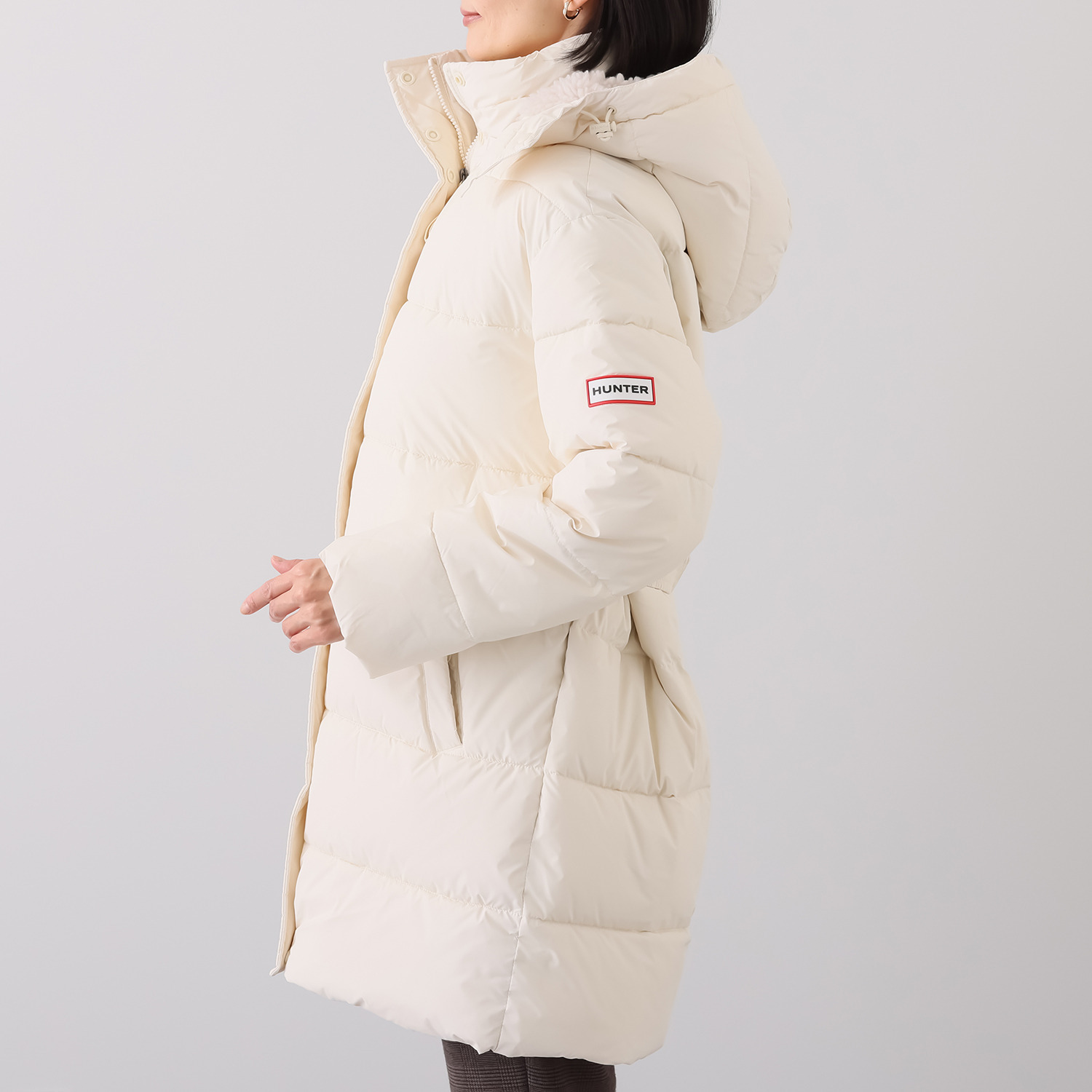 ハンター ミッドレングス パファーコート