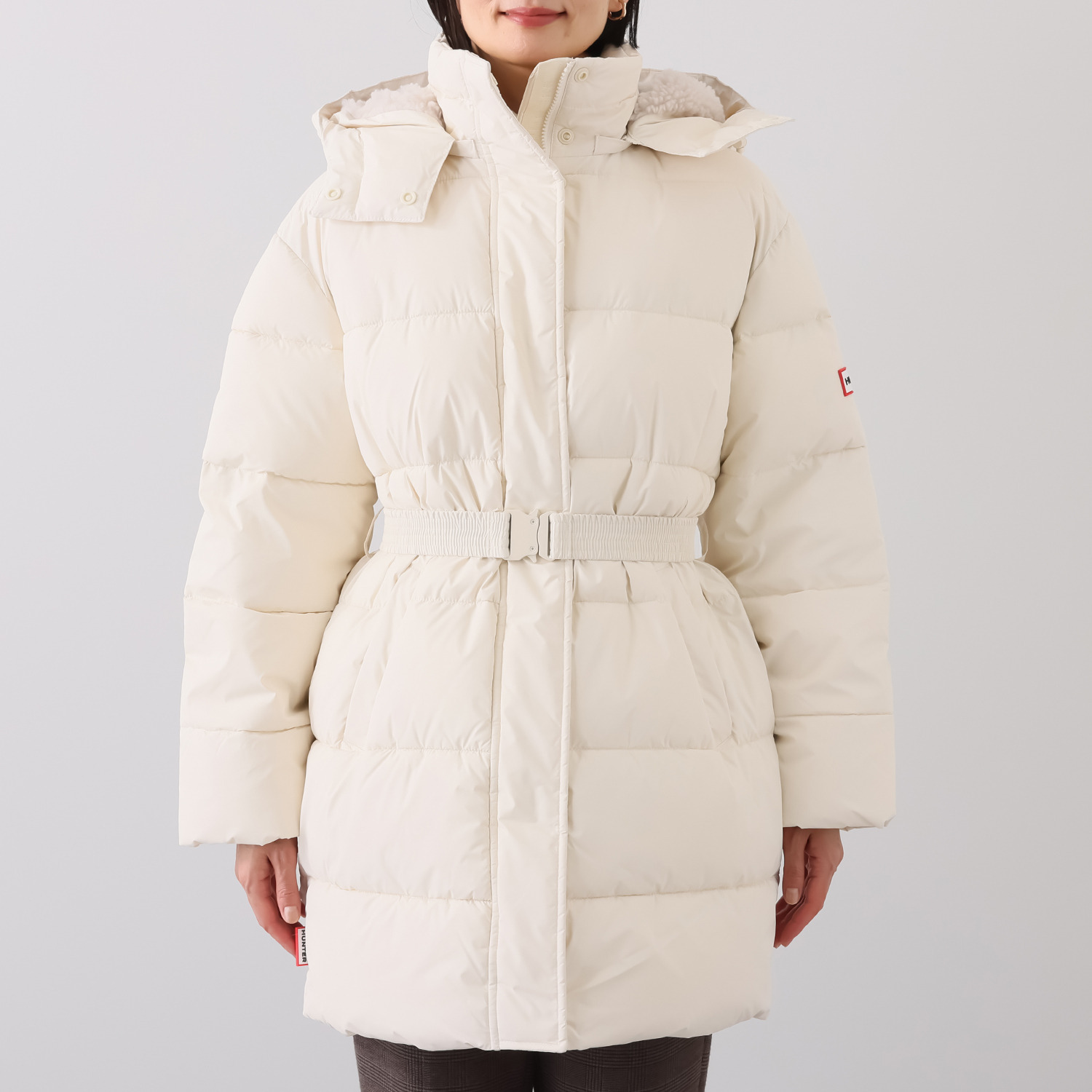 ハンター ミッドレングス パファーコート