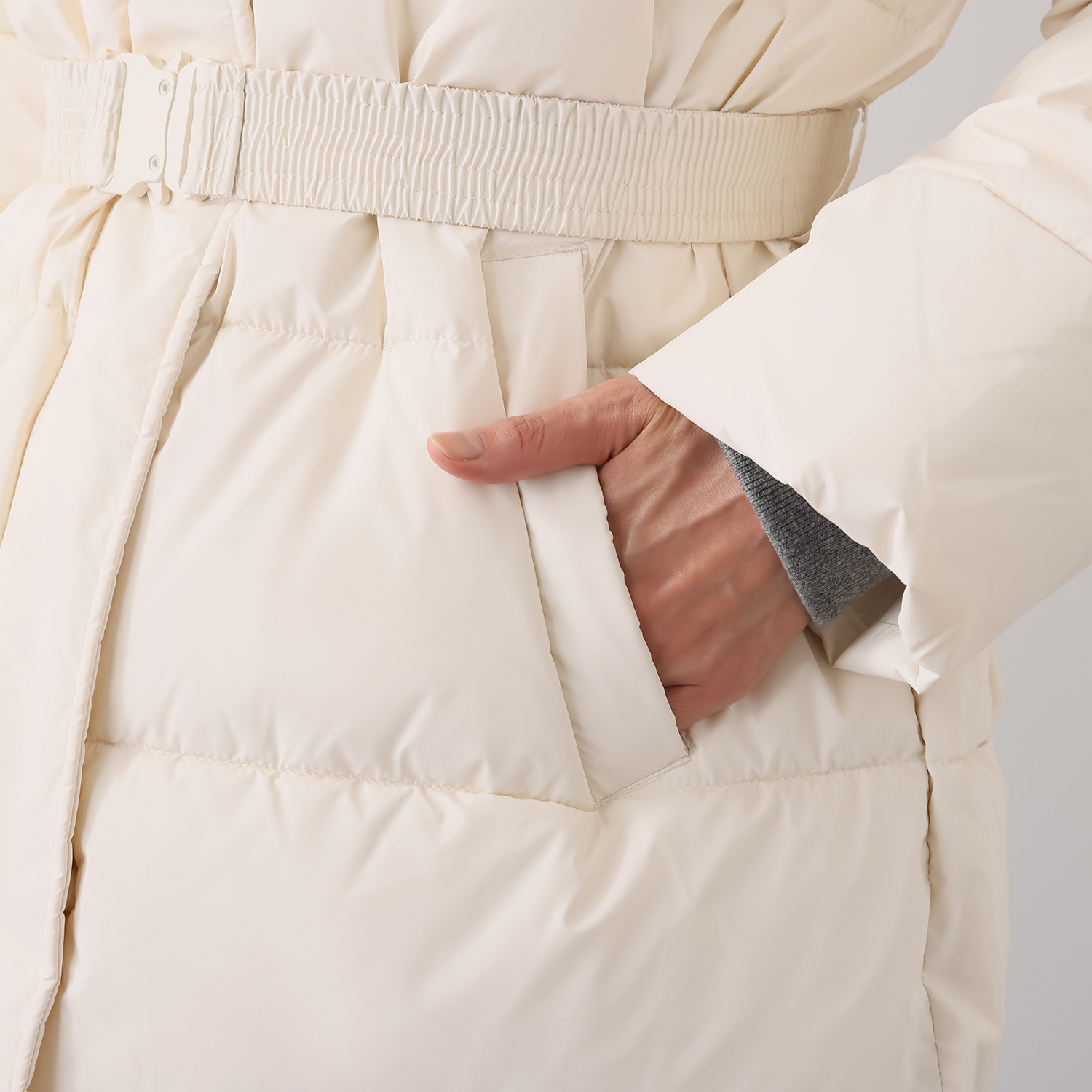 ハンター ミッドレングス パファーコート