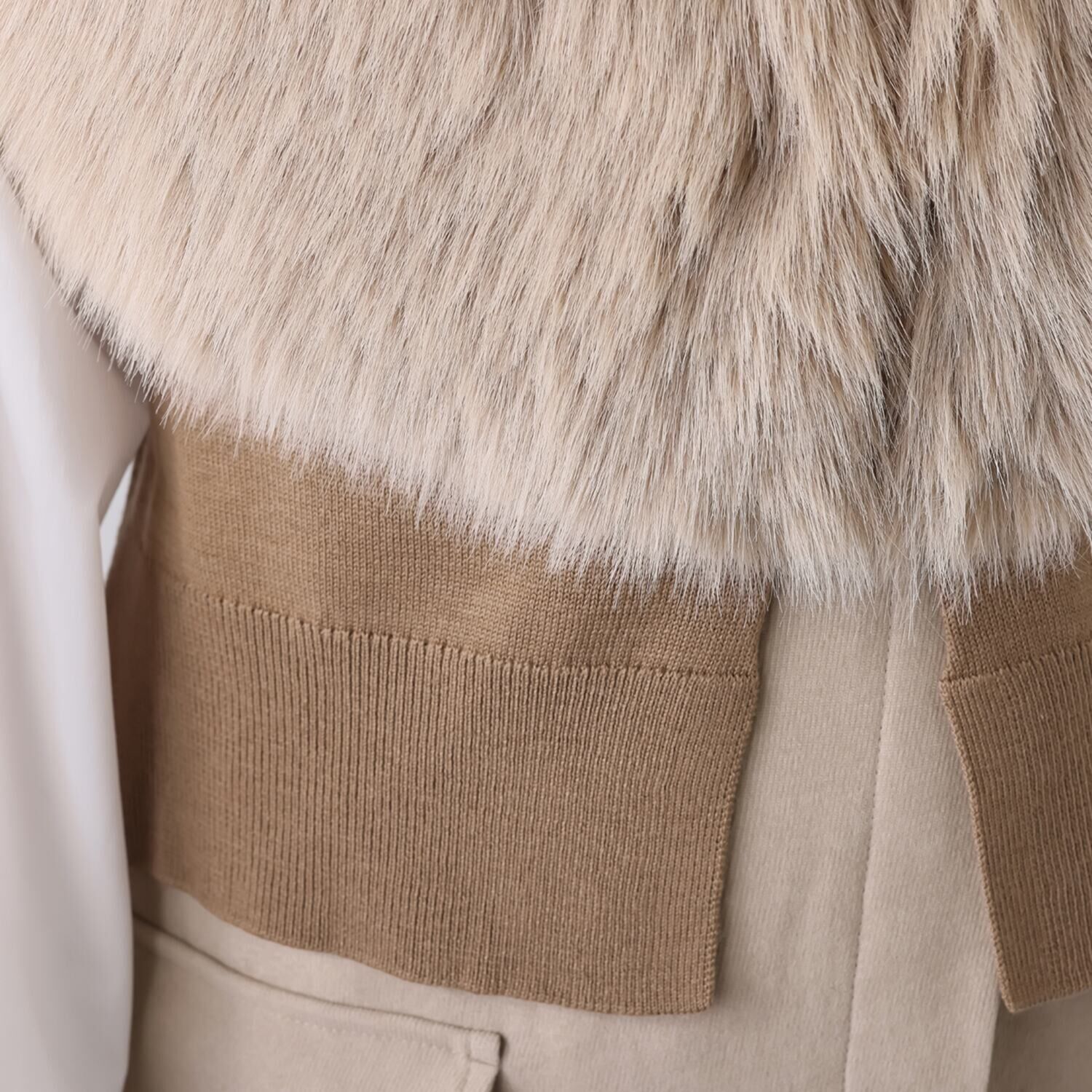 リラリー エコファーハーモニー ニットジレ