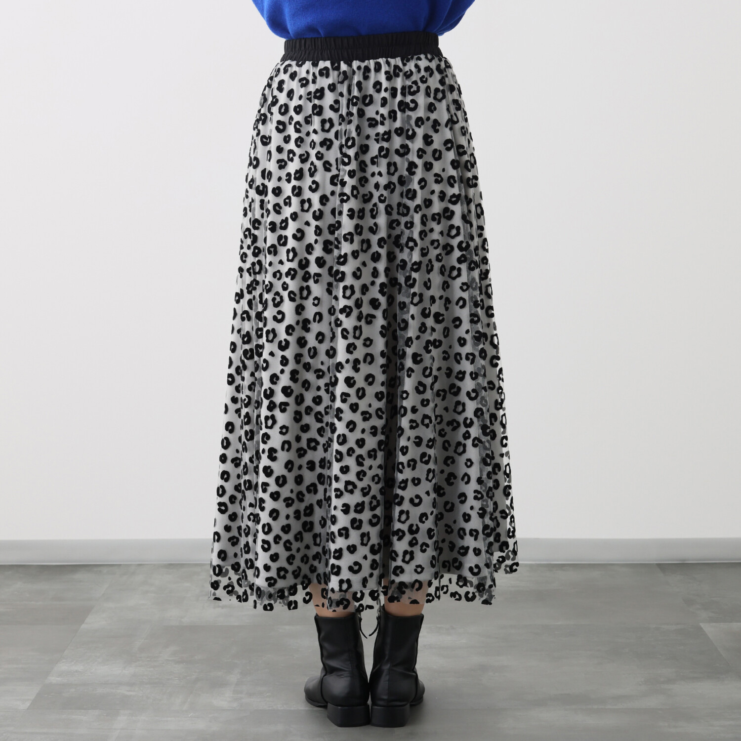 エピデミーク レオパード柄 チュールスカート
