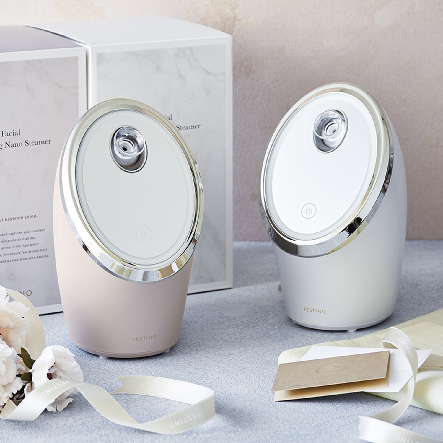 ＦＥＳＴＩＮＯ ナノサイズミストで うるおいケア！ フェイシャルクレンジング ナノスチーマー ＳＭＨＢ−０３３