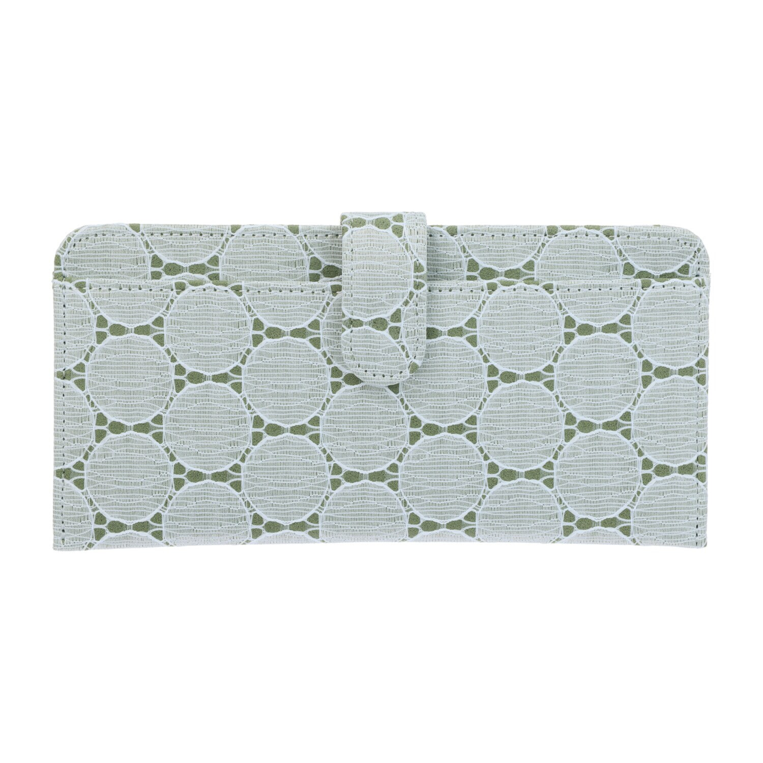 ズッケロ 日本製 ドットレースデザイン レザーウォレット