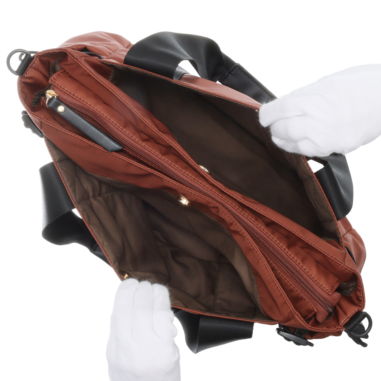 メゾンヴェール はっ水ナイロン 軽量２ウェイトートバッグ