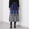 コイビトミサキ マルチストライプ プリーツニットスカート