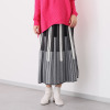 コイビトミサキ マルチストライプ プリーツニットスカート