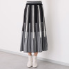 コイビトミサキ マルチストライプ プリーツニットスカート