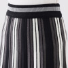 コイビトミサキ マルチストライプ プリーツニットスカート