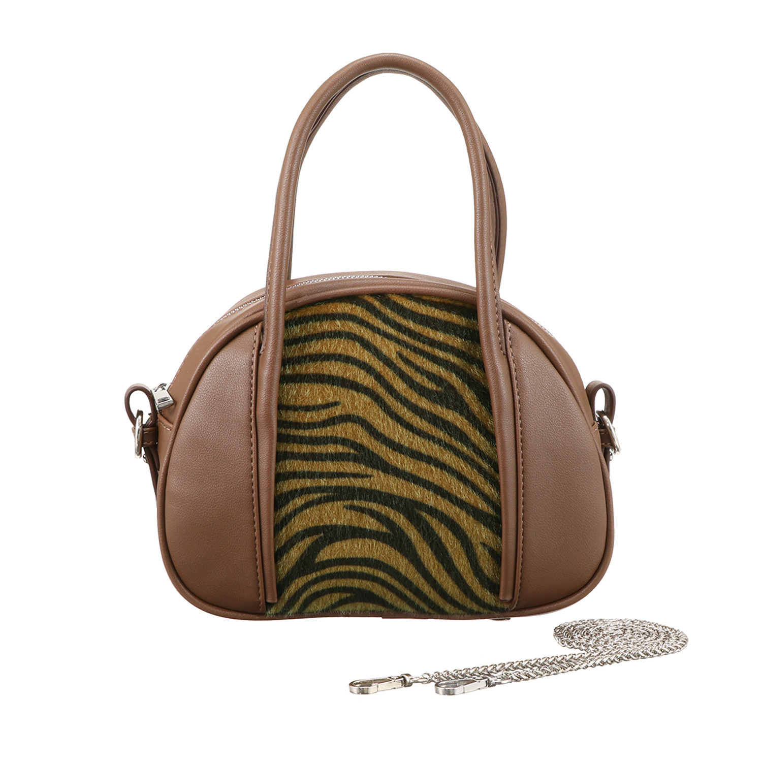 ラルジュ ハラコ風アニマル柄 軽量２ウェイバッグ