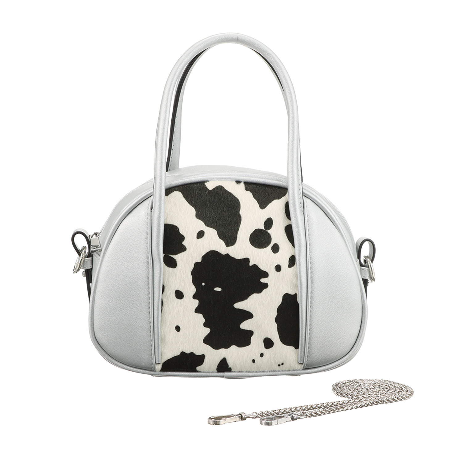 ラルジュ ハラコ風アニマル柄 軽量２ウェイバッグ